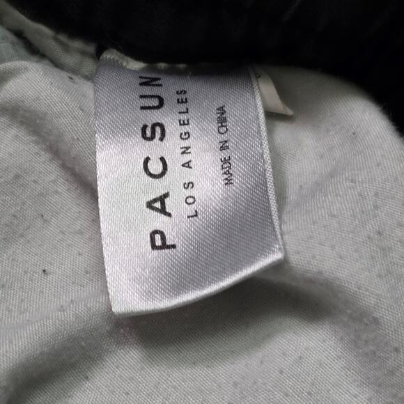 PacSun Jogger Pants Men L Short Black Drawstring Casual Streetwear - Picture 7 of 8